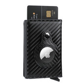 Carbon Fiber For Apple Airtag Wallet Men Business ID Κάτοχος πιστωτικής κάρτας Rfid Slim Anti Protect Airtag Slide Wallet Dropship