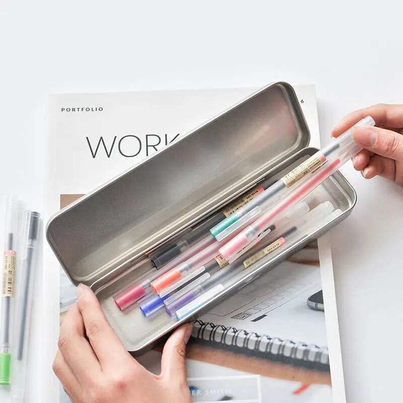 Creative12 gab./partijā Gēla pildspalva 0,5 mm krāsaina tintes marķieri pildspalvas rakstāmpiederumi japāņu MUJI pildspalvas stila skolas biroja piederumi dāvana