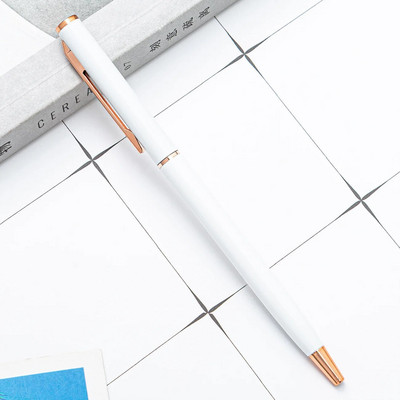 1 gabals Creative Candy Color Business Metāla rotējams lodīšu pildspalvas kancelejas piederumi