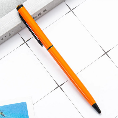 1 gabals Creative Candy Color Business Metāla rotējams lodīšu pildspalvas kancelejas piederumi