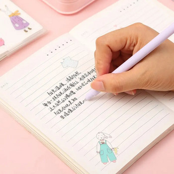 6 бр./компл. Creative Cute Morandi Simple Small Fresh Gel Pen Kawaii Бързосъхнеща капачка Неутрална писалка Дневник Консумативи Канцеларски материали