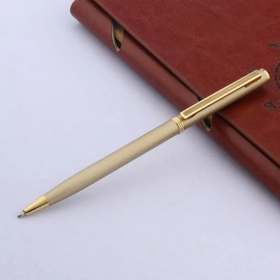 luksusa kvalitātes studentam Matēta pildspalva Nerūsējošā tērauda MATE MELNĀ zīmols ZELTA lodīšu pildspalva Kancelejas piederumi Biroja piederumi