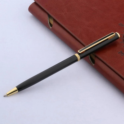 luksusa kvalitātes studentam Matēta pildspalva Nerūsējošā tērauda MATE MELNĀ zīmols ZELTA lodīšu pildspalva Kancelejas piederumi Biroja piederumi
