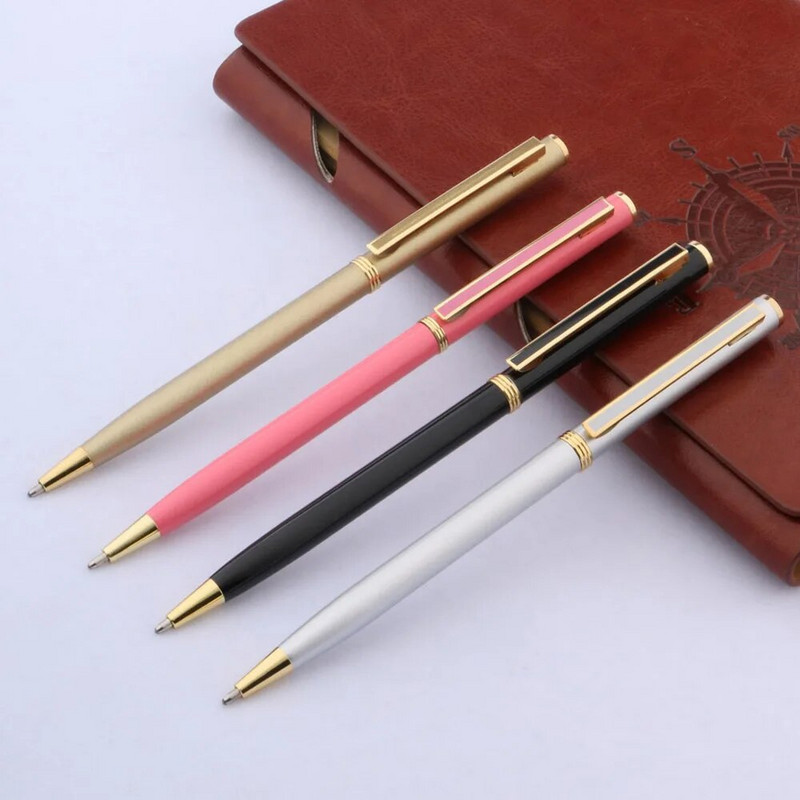 luksusa kvalitātes studentam Matēta pildspalva Nerūsējošā tērauda MATE MELNĀ zīmols ZELTA lodīšu pildspalva Kancelejas piederumi Biroja piederumi