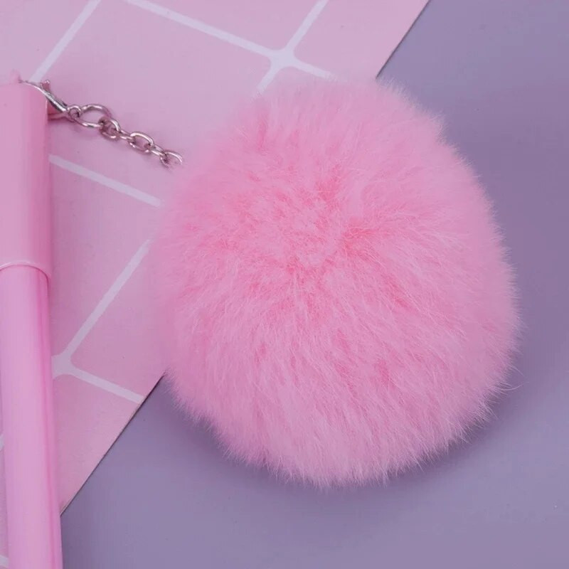 1 buc. stilou gel cu flamingo roz frumos, pixuri cu lebădă de pluș, pentru școală, scris, cadouri pentru fete, stilouri neutre Kawaii, rechizite școlare, papetărie