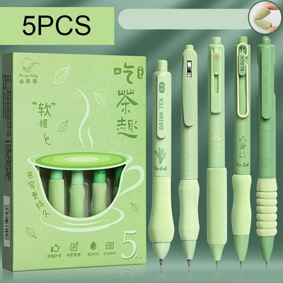 Geliniai rašalo rašikliai, juodo rašalo rašikliai Fine Point Smooth Writing Pens 0,5 mm ištraukiamas, geriausi estetiški mieli rašikliai, skirti užrašams rašyti