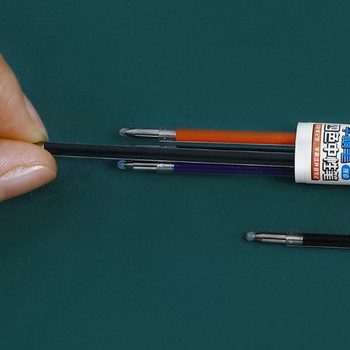 1 БР. Многоцветна химикалка 4 в 1 Цветна прибираща се гел химикалка 0,5 mm Черно, синьо и червено пълнители с мастило За ученически училищни гел химикалки Канцеларски материали