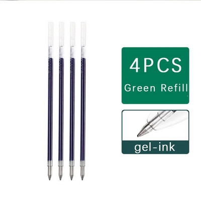 1 TK mitmevärviline pliiats 4 ühes värviline sissetõmmatav geelpliiats 0,5 mm must sinine punane tindiga täidis õpilaste kooli geelpliiatsite kirjatarvetele