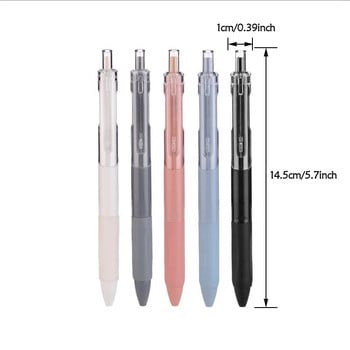 Στυλό δοκιμής ST 5PC ST Quick-dry Gel Pen Signature Pen Press Στυλό 0,5mm Μαύρο Ανταλλακτικό Σχολική Γραφική Είδη Γραφείου