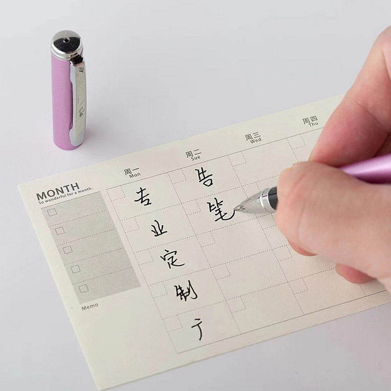 1+20 gab. Metāla želejveida tintes zīmuļu pildspalva, rotējoša 0,5 MM melna Šveices uzpilde Biznesa parakstīšanas skolas biroja kancelejas preču lodīšu pildspalva