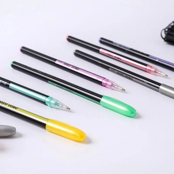 12Pcs/Σετ Gel στυλό Σετ Glitter Gel Pens For School Office Adult Coloring Book Journals Drawing Doodling Art Markers Promotion Pen