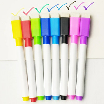 LOLEDE Multi 8Colors Whiteboard Pen Set Изтриваем маркер за бяла дъска Glass Kids Drawing Office Meeting School Teacher