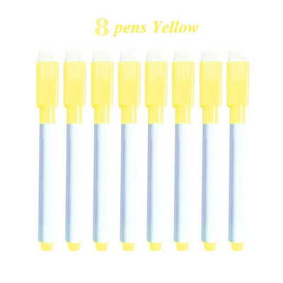 LOLEDE Multi 8Colors baltās tāfeles pildspalvu komplekts, izdzēšams marķieris, kas paredzēts baltās tāfeles stiklam, bērnu zīmēšanai birojā, tikšanās skola skolotāja