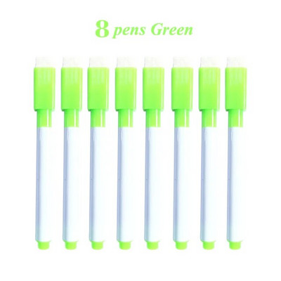 LOLEDE Multi 8Colors baltās tāfeles pildspalvu komplekts, izdzēšams marķieris, kas paredzēts baltās tāfeles stiklam, bērnu zīmēšanai birojā, tikšanās skola skolotāja