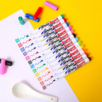 8/12 Χρώματα Magical Water Floating Student Painting Brush Whiteboard Markers Pen Suspension Παιδικά Εκπαιδευτικά Παιχνίδια με στυλό ζωγραφικής