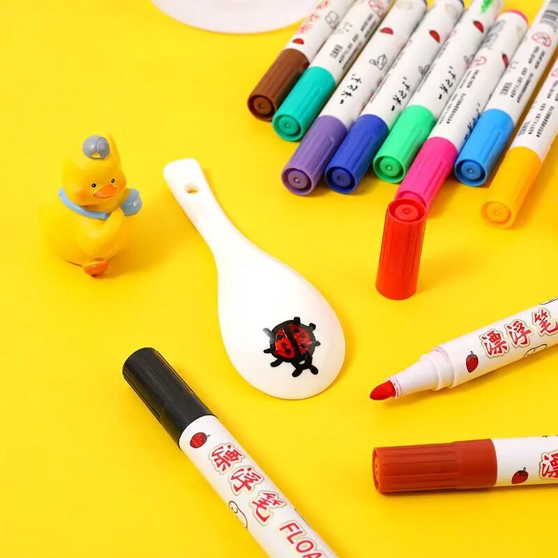 8/12 Χρώματα Magical Water Floating Student Painting Brush Whiteboard Markers Pen Suspension Παιδικά Εκπαιδευτικά Παιχνίδια με στυλό ζωγραφικής
