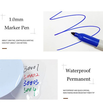 Μαρκαδόρος 11 χρωμάτων Sharpie αδιάβροχο λεπτό σημείο 1 χιλιοστών Μόνιμη τέχνη στυλό μαρκαδόρου χωρίς σκόνη Creative Doodling Writing Χαρτικά