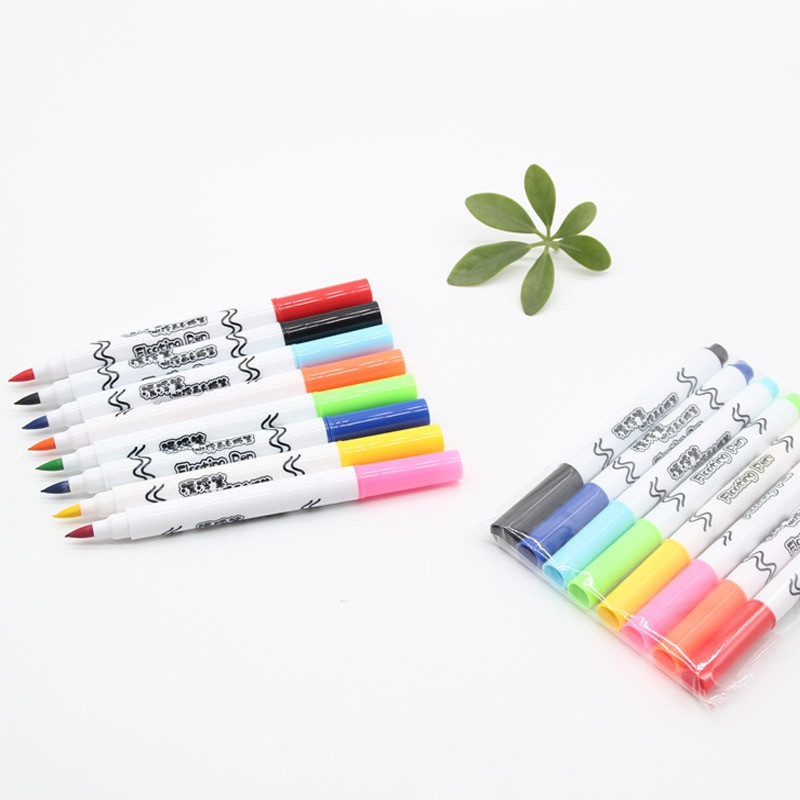 Burvju ūdens apgleznošanas pildspalva Krāsaina Marka pildspalva Marķieri Peldoša tintes pildspalva Rotaļlieta Ūdens pildspalvas Bērnu Montesori Agrīnās izglītības rotaļlietas