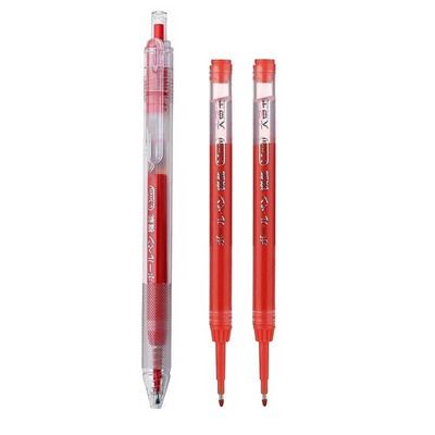 Ievelkamu gēla pildspalvu komplekts ar lielu ietilpību melns, zils sarkans tintes uzgalis želejveida pildspalva 0,5 mm, uzpilde biroja skolas piederumi kancelejas piederumi