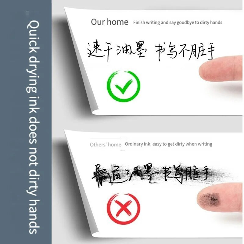 Ievelkamu gēla pildspalvu komplekts ar lielu ietilpību melns, zils sarkans tintes uzgalis želejveida pildspalva 0,5 mm, uzpilde biroja skolas piederumi kancelejas piederumi