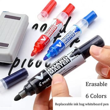 Pilot Whiteboard Marker 2,3mm Erasable Refillable Liquid Ink Stol Μεγάλης χωρητικότητας Bullet Teacher Painting Αναλώσιμα γραφείου