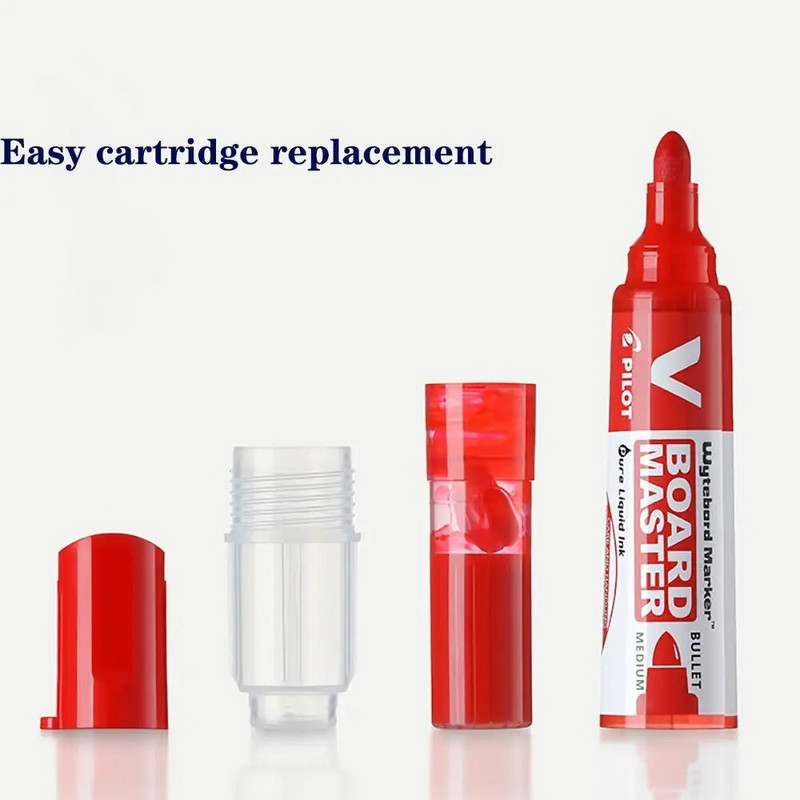 Pilot tāfeles marķieris 2,3 mm dzēšams atkārtoti uzpildāms šķidrās tintes pildspalva lielas ietilpības vidēja aizzīme skolotāju krāsošanai biroja piederumi
