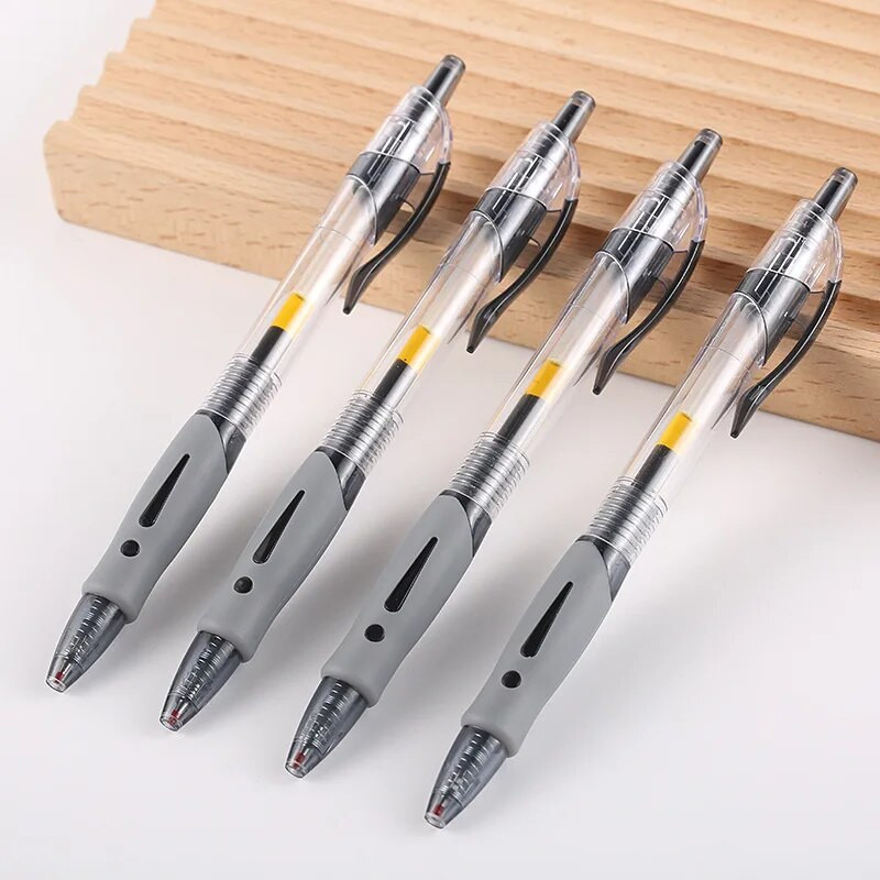 Gēla pildspalvas un uzpildes komplekts Kancelejas piederumi Kawaii rakstāmspalva, melna/sarkana/zila tinte 0,5 mm zila lodīšu pildspalva Biroja piederumi, skolas piederumi