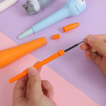 1 бр. Lytwtw\'s Cute Kawaii Soft Gel Pen Канцеларски материали Декомпресия Creative Sweet Pretty Lovely Cartoon Pen Офис Училищни пособия