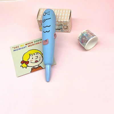 1 gab. Lytwtw`s Cute Kawaii mīksta želejveida pildspalva kancelejas piederumi dekompresijas Creative Sweet Pretty Lovely multfilmu pildspalvu biroja skolas piederumi