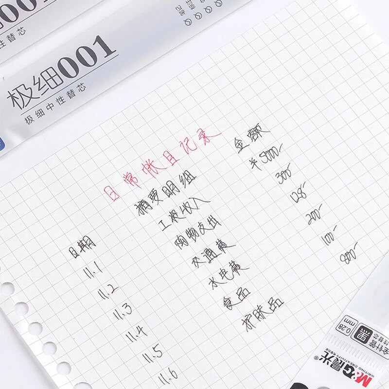 4 gab./partija 0.15mm 0.2mm 0.35mm gēla pildspalva Kawaii vienkārša neitrāla pildspalva bērniem Dāvanas Skolas biroja rakstīšanas piederumi Studentu kancelejas piederumi