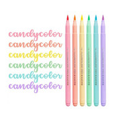 6 krāsu mīksta otu fluorescences pildspalvu komplekts pasteļtoņu marķieri otu komplekts Art Krāsu marķieris kaligrāfijas pildspalvas Kancelejas piederumi