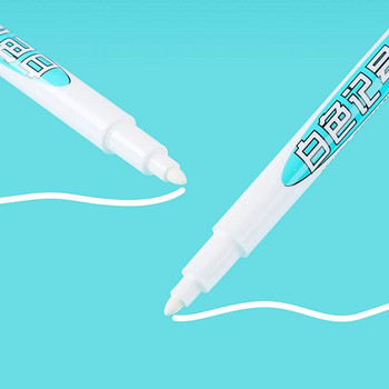 Мазна бяла маркерна писалка с графити Бързосъхнещ водоустойчив постоянен гел молив Боя за гуми Протектор на гуми Екологична писалка