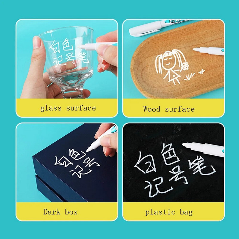 Õline valge marker grafiti pliiats kiiresti kuivav veekindel püsigeelpliiats rehvivärv rehvi turvise keskkonnasõbralik pliiats