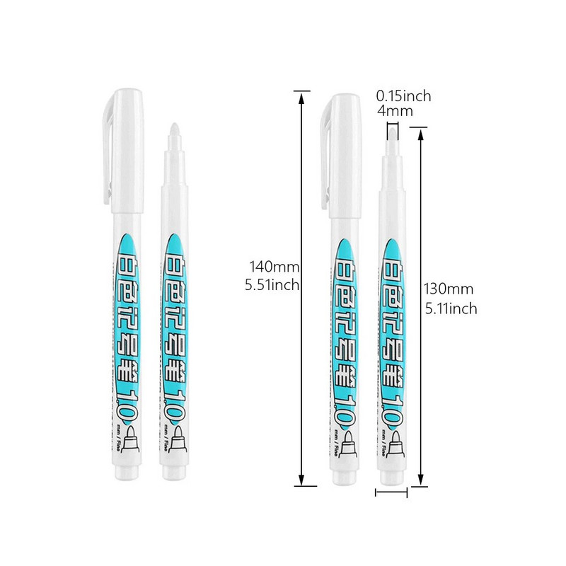 Õline valge marker grafiti pliiats kiiresti kuivav veekindel püsigeelpliiats rehvivärv rehvi turvise keskkonnasõbralik pliiats