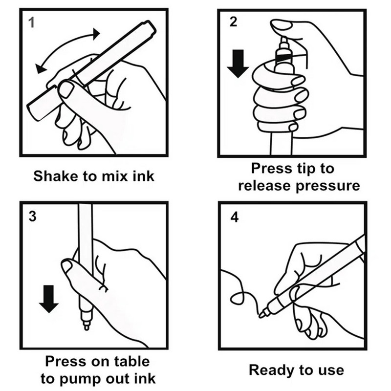 12/24gb akrila krāsu marķieru komplekts ar 24 krāsainām tintēm, kas piemērotas klinšu apgleznošanai, stiklam, kokam, melnam papīram, albuma amatniecībai