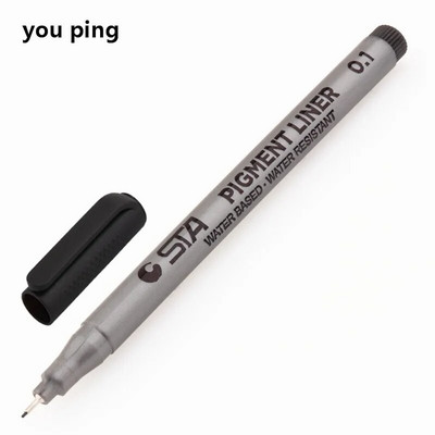 Atsparūs vandeniui meno žymekliai teptuko rašiklis eskizas Piešimo komiksai Pigmentinės linijos rašikliai Biuro mokyklinės raštinės reikmenys