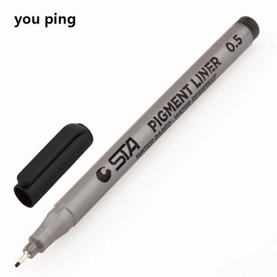 Atsparūs vandeniui meno žymekliai teptuko rašiklis eskizas Piešimo komiksai Pigmentinės linijos rašikliai Biuro mokyklinės raštinės reikmenys