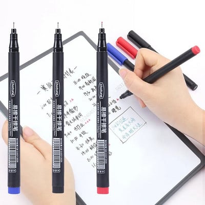 1/3PCS 0,5mm Dry Erase Art Markers Στυλό με δυνατότητα διαγραφής μαρκαδόρου λευκού πίνακα Γραφείο School Meeting ρεκόρ Επιστολόχαρτο Extra Fine Tip