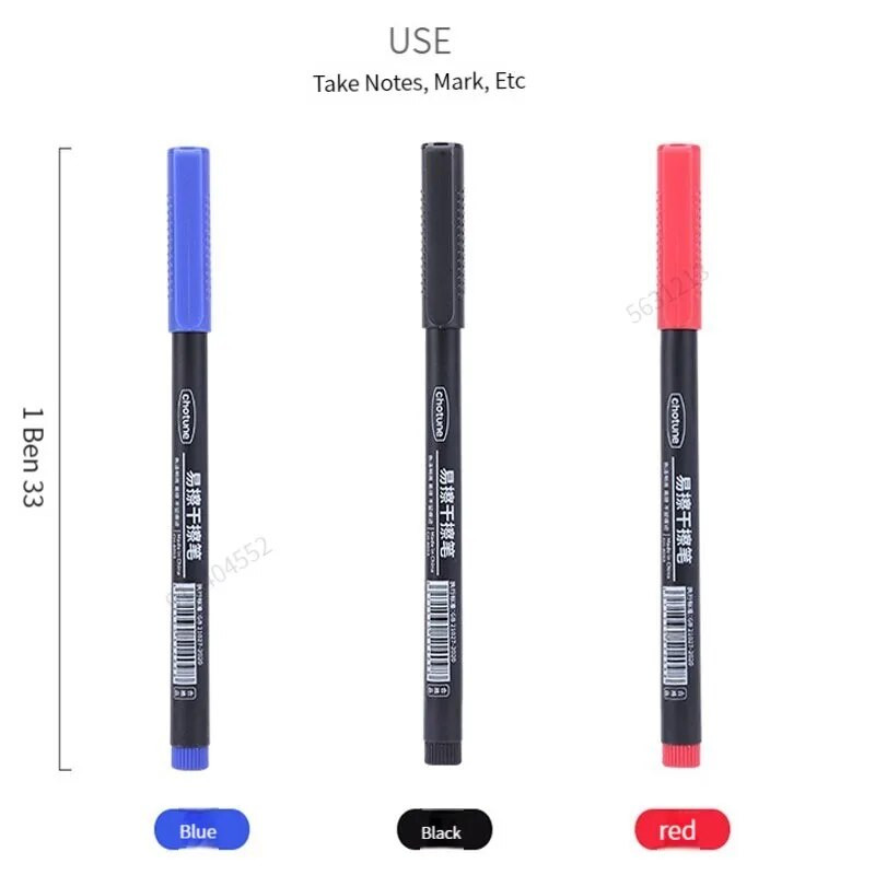 1/3 gab. 0,5 mm sausā dzēšana mākslas marķieri pildspalvas Dzēšams tāfeles marķieris Pildspalva Birojs Skola Sanāksmes ieraksts Kancelejas piederumi Īpaši smalks uzgalis