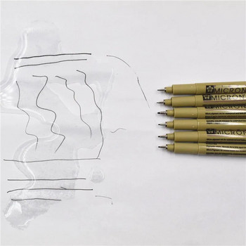 7/9/11Pcs Black Sakura Pigma Micron Pen водоустойчива ръчно нарисувана дизайнерска скица игла писалка Fineline писалка консумативи