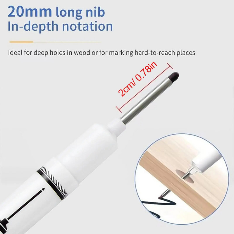 Pika otsaga värvimarkerid Sügavalt ulatuvad kirjatarvete pliiatsid Kunstitarbed Veekindel käeulatuses püsimarker koolitarvikute jaoks