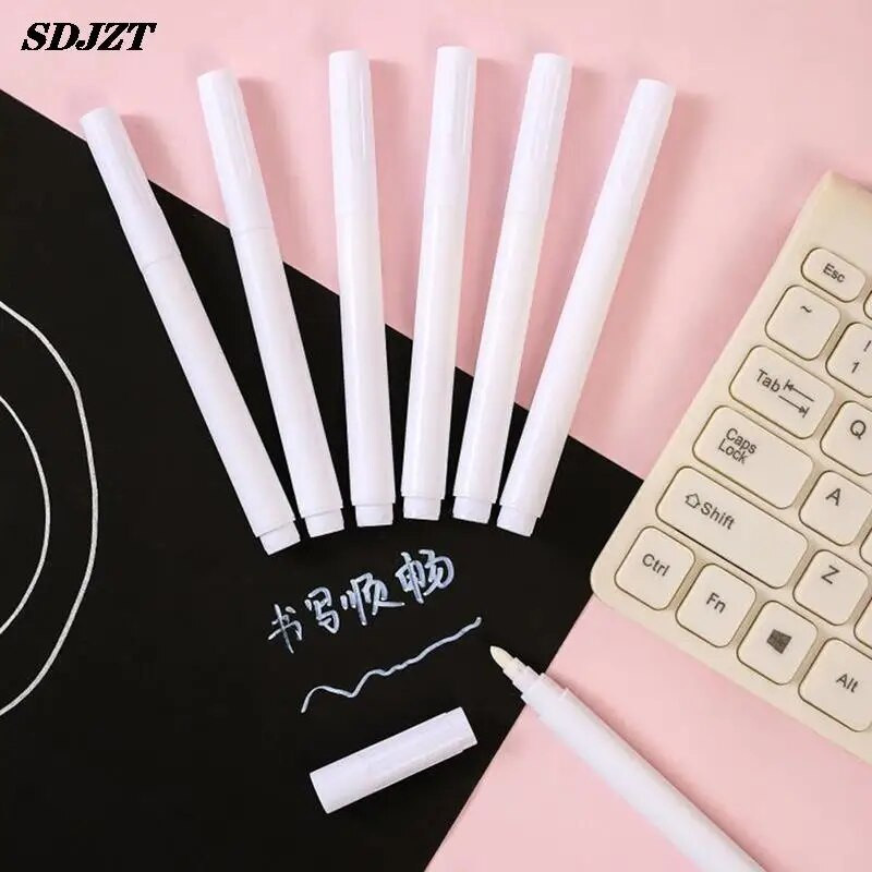 5 tk valget vedelat kriidist markerpliiatsit, mida kasutatakse klaasakna kriiditahvlil, kustutatavad kunstitarbed kunstnikule