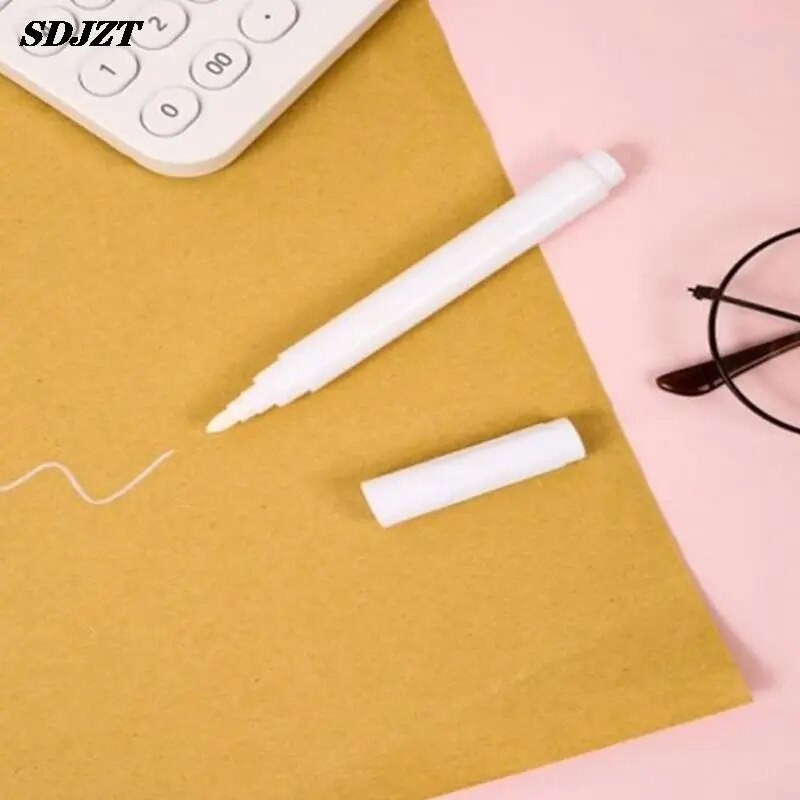 5 tk valget vedelat kriidist markerpliiatsit, mida kasutatakse klaasakna kriiditahvlil, kustutatavad kunstitarbed kunstnikule