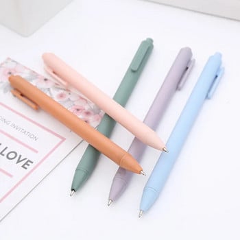 1 брой Lytwtw\'s Cute Gel Pen Creative Macaron Morandi Color Press Office Gift Ученически пособия Канцеларски материали Kawaii Funny Pens