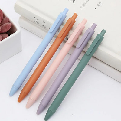 1 részes Lytwtw aranyos zselés toll kreatív Macaron Morandi színes sajtóirodai ajándék iskolai kellékek írószerek Kawaii vicces tollak