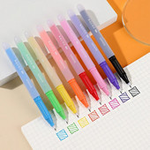 8gab sulas gēla tintes pildspalvas, 0,5 mm īpaši smalks uzgalis, gluda rakstīšana, bez izsmērēšanās un asiņošanas, piemērotas ložu žurnāliem, zīmēšanai