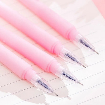 2Piece Lytwtw\'s Silicone Pink Creative Cute Kawaii sakura Flower Stationery Σχολικά προμήθειες Γραφείου Gel στυλό Sweet Pretty Lovely