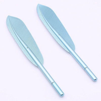 2 τεμ. Beautiful Feather Gel Pens 0,5mm Creative Kawaii Cute Neutral Pen Ink Pen Gift Σχολικά προμήθειες γραφείου Χαρτικά