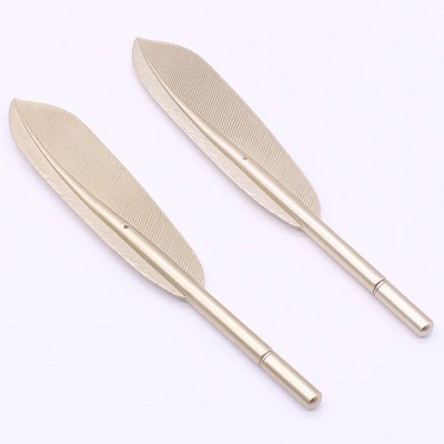 2 τεμ. Beautiful Feather Gel Pens 0,5mm Creative Kawaii Cute Neutral Pen Ink Pen Gift Σχολικά προμήθειες γραφείου Χαρτικά