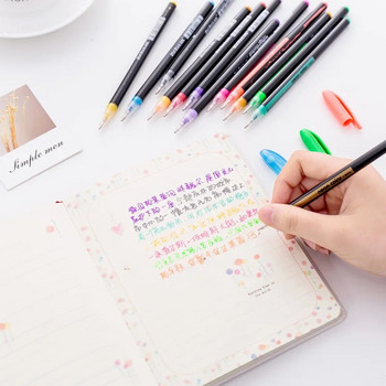 48 цвята скица писалка маркер рисуване рисуване канцеларски материали цветна четка писалка Kawaii арт маркери канцеларски материали занаяти четки химикалки комплект подарък